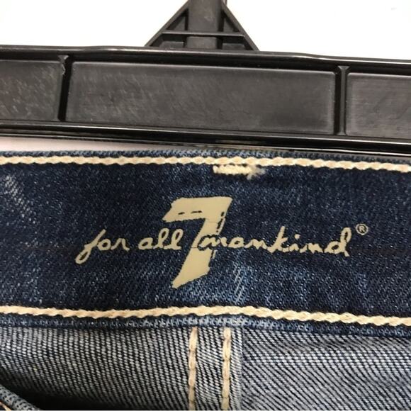 7 For All Mankind Ankle Gwenevere size 25 dark‎ wash casual jeans - Picture 7 of 8